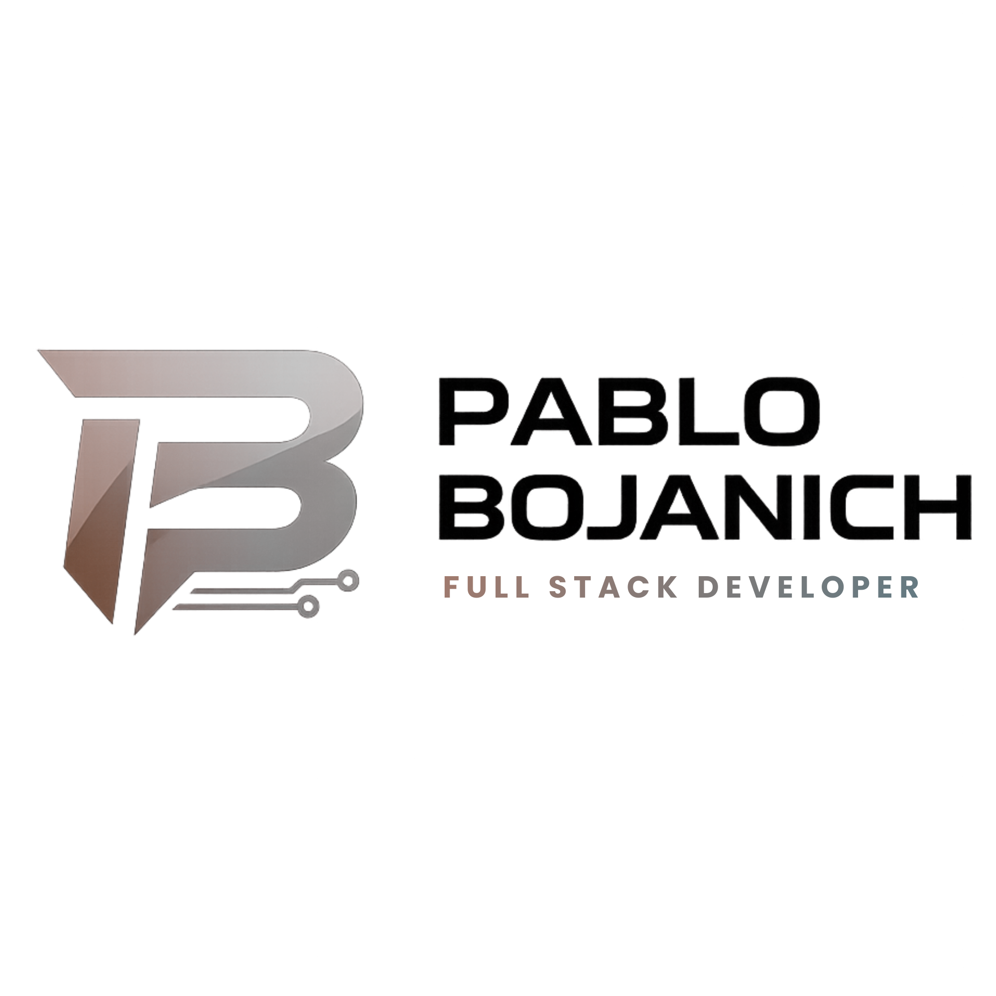Pablo Bojanich - Logo del desarrollador Full Stack